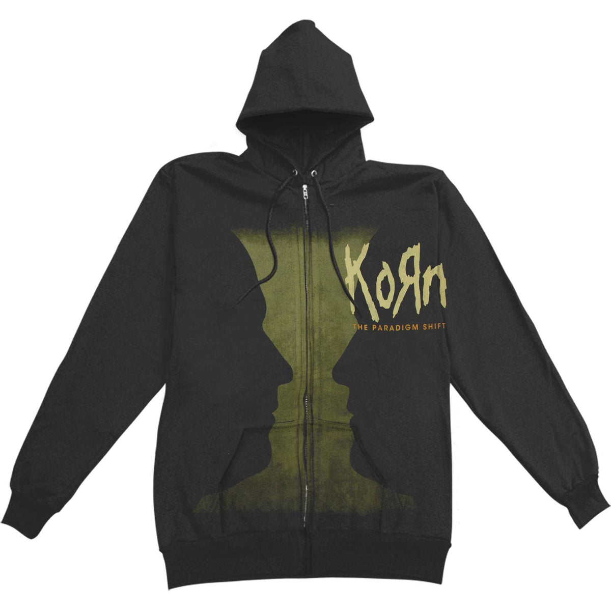 Korn Gray Matter Zippered Hooded Sweatshirt Front