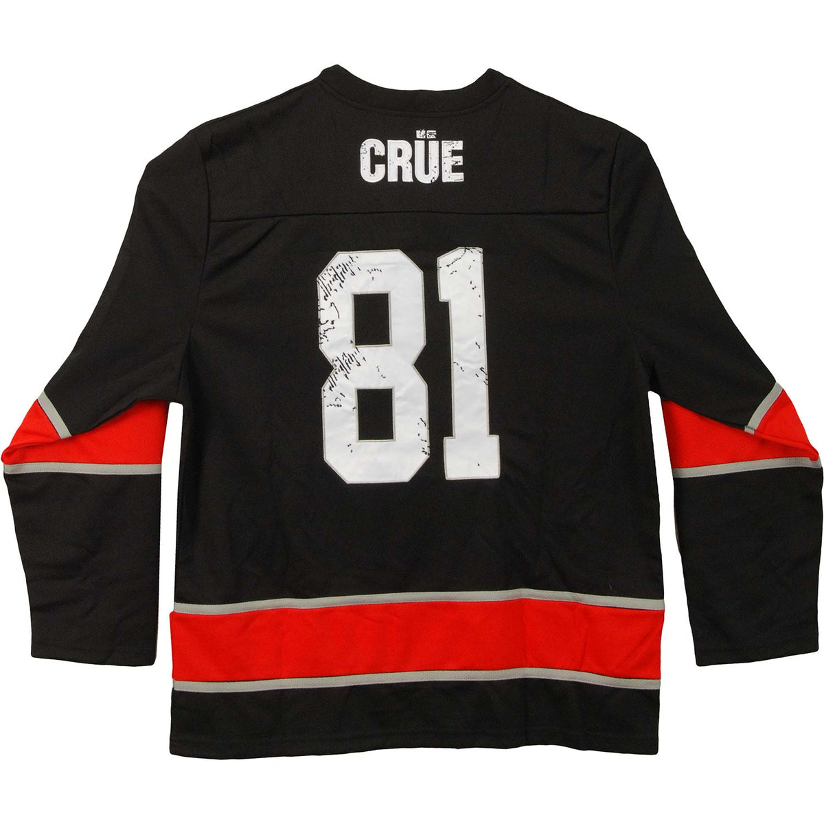 Motley Crue Crossbones Hockey Jersey Back