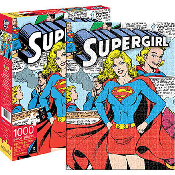 Supergirl Retro Puzzle Front
