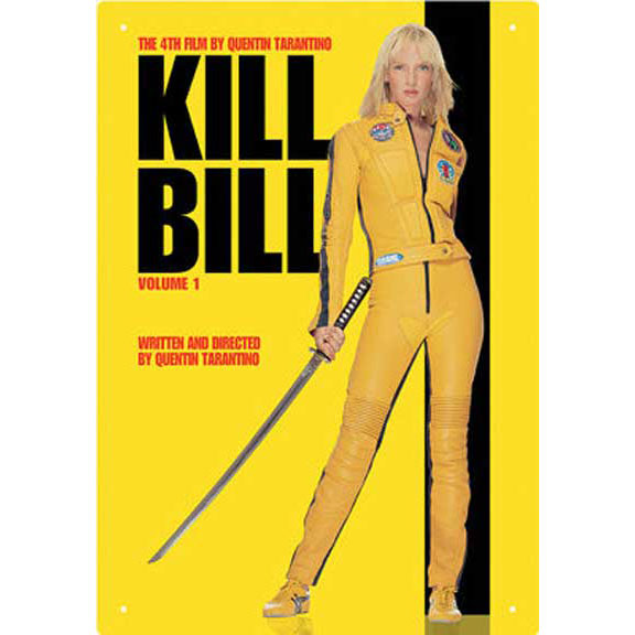 Kill Bill One Sheet Tin Concert Sign