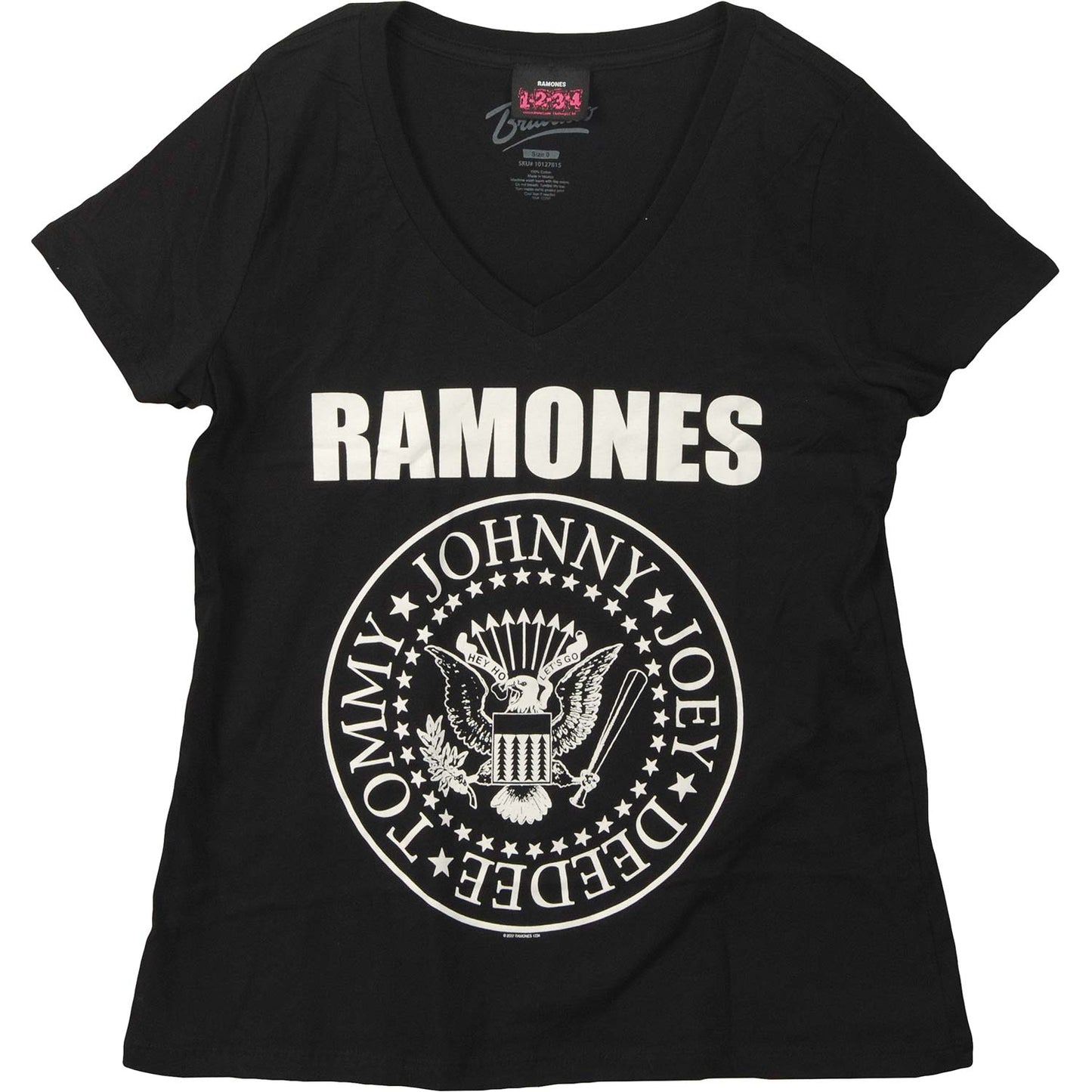 Ramones Seal Jumbo Print Soft Junior Top Front