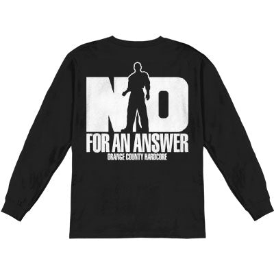 No For An Answer Orange County Hardcore Long Sleeve Back