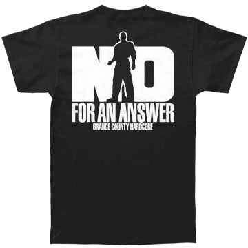 No For An Answer Orange County Hardcore T-shirt