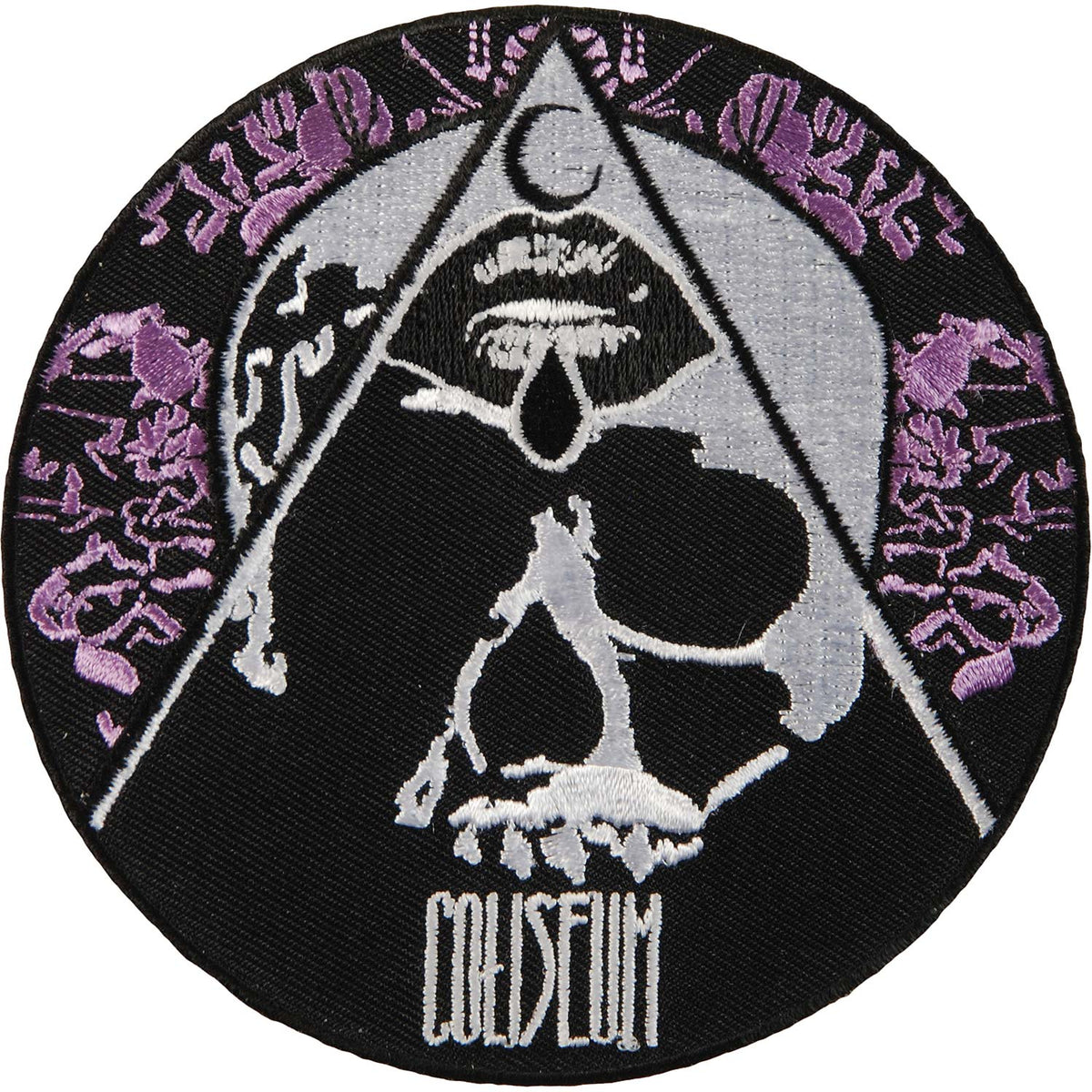 Coliseum Skull Embroidered Patch Front