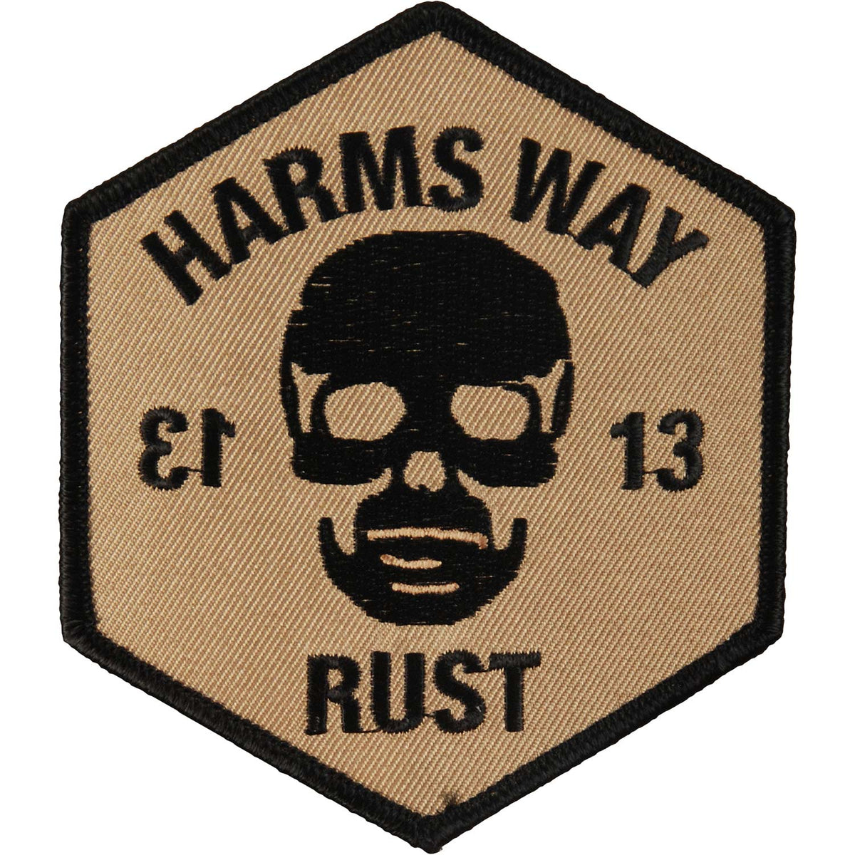 Harm's Way 13-Negative Embroidered Patch Front
