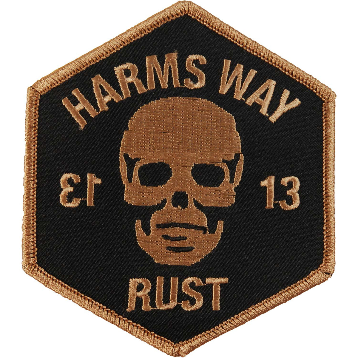 Harm's Way 13-Negative Embroidered Patch Front