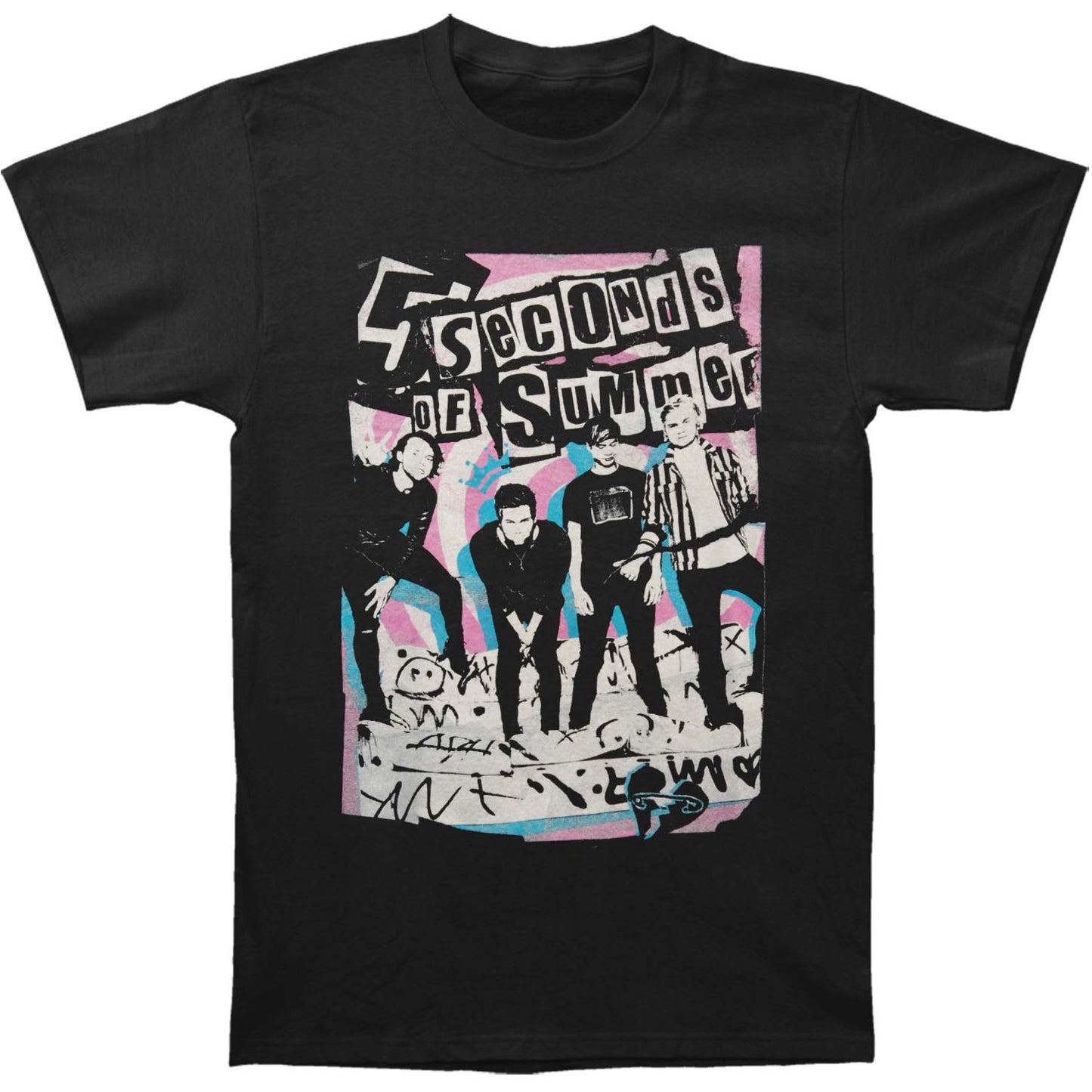5 Seconds Of Summer Trashed Junior Top Front