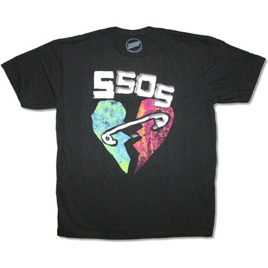 5 Seconds Of Summer Broken Heart T-shirt Front