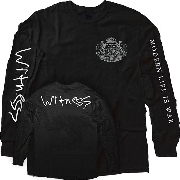 Modern Life Is War Crest Long Sleeve Front