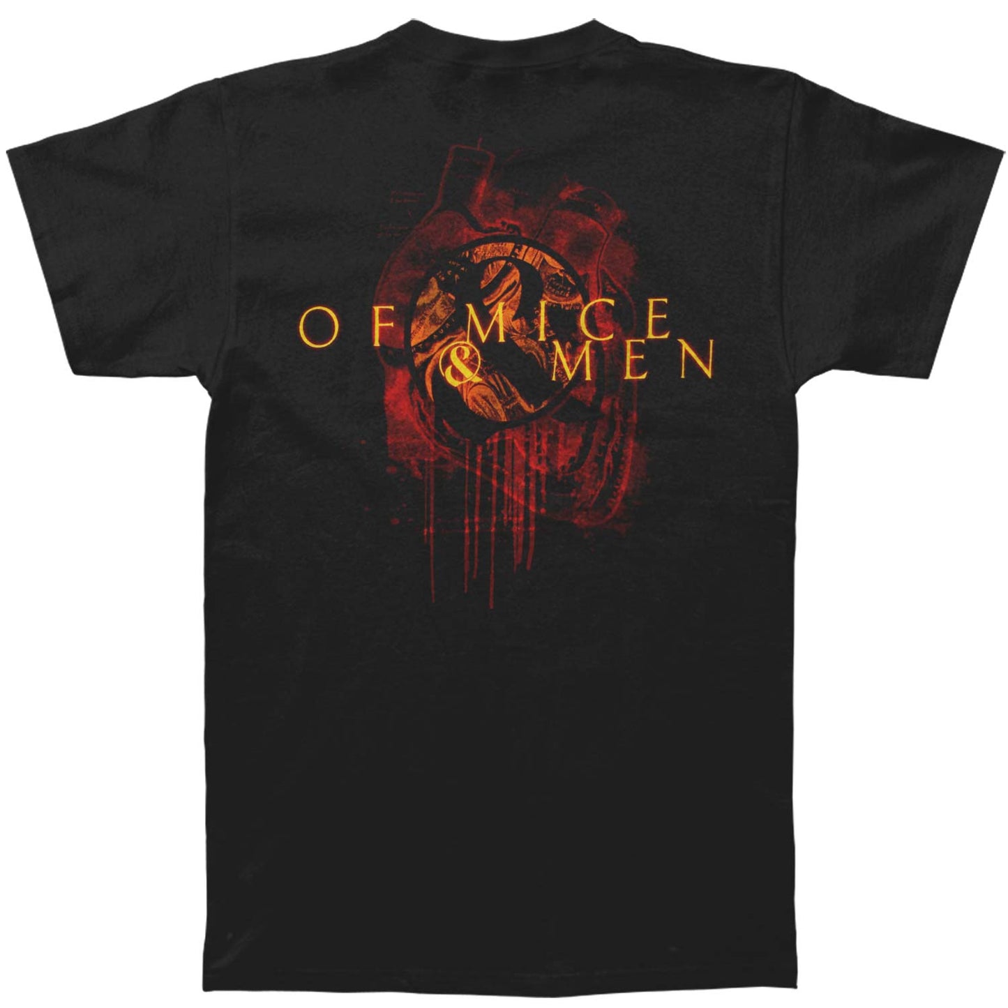 Of Mice & Men Gear Heart T-shirt Back