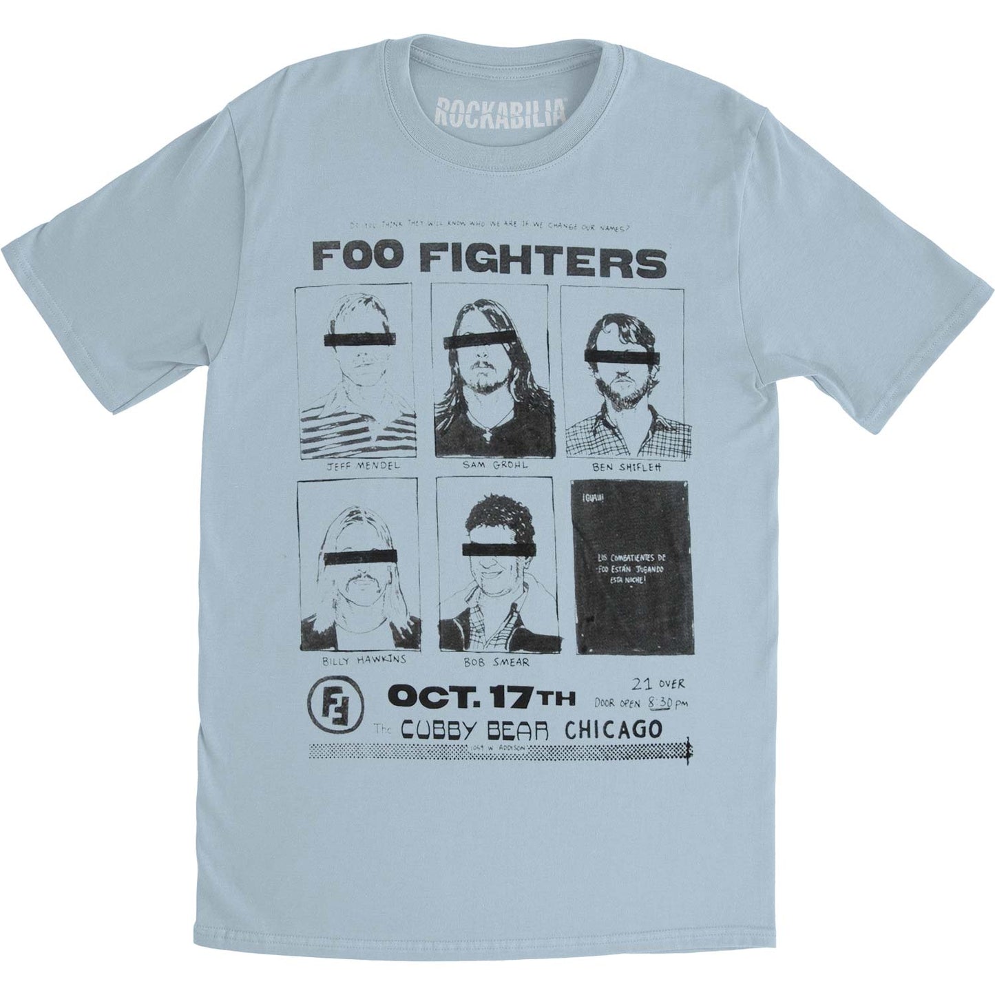 Foo Fighters Cubby Bear Chicago Slim Fit T-shirt Front