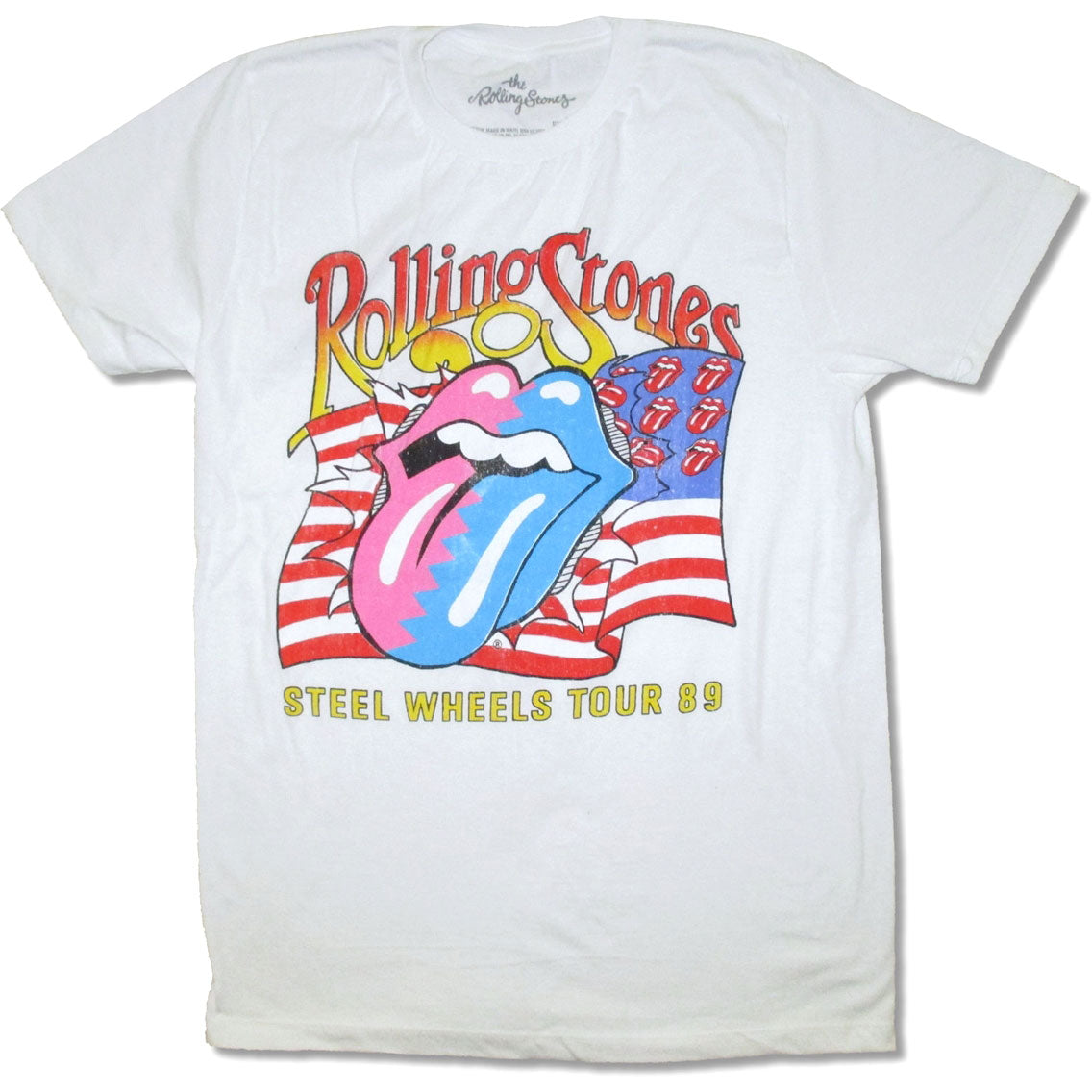 Rolling Stones Steel Wheels 1989 Tour T-shirt Front