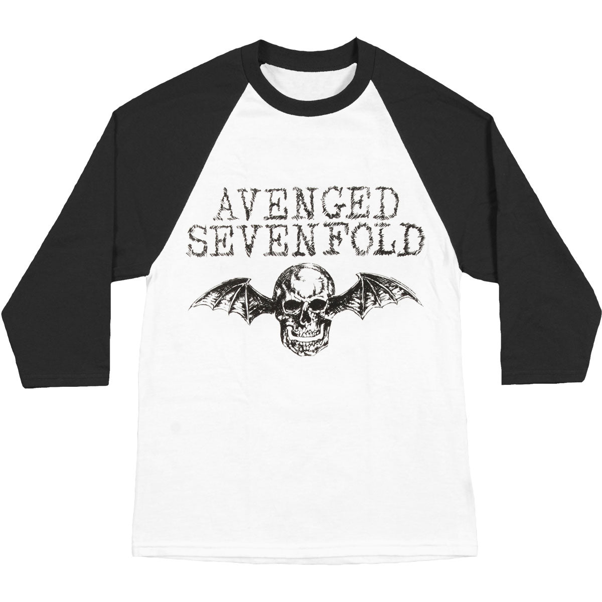 Avenged Sevenfold Sketch Baseball Jersey Front