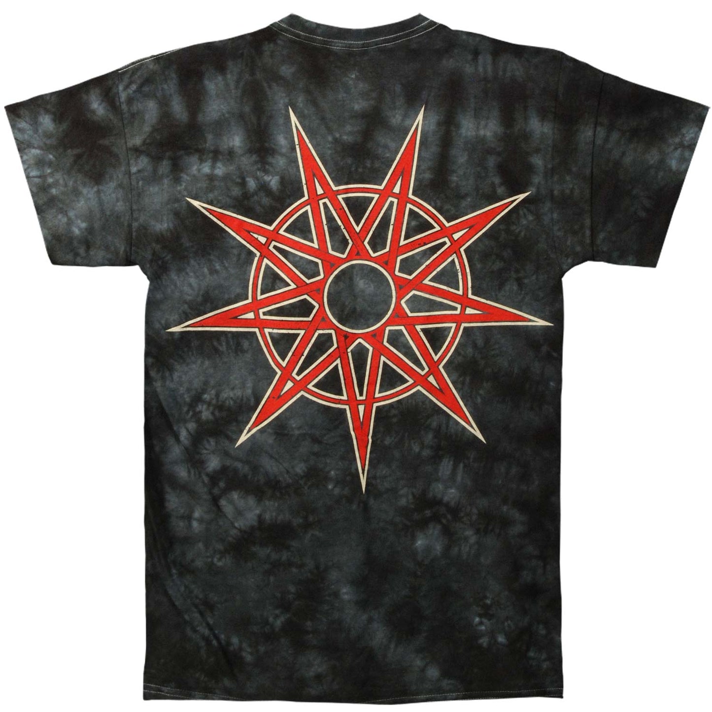 Slipknot Skull Flames Tie Dye T-shirt Back