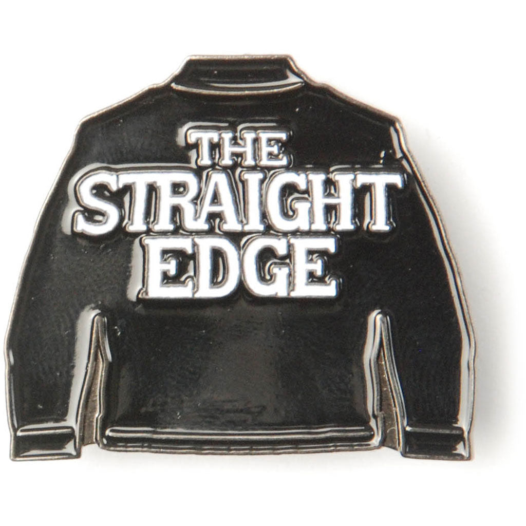 SSD The Straight Edge Pewter Pin Badge Front
