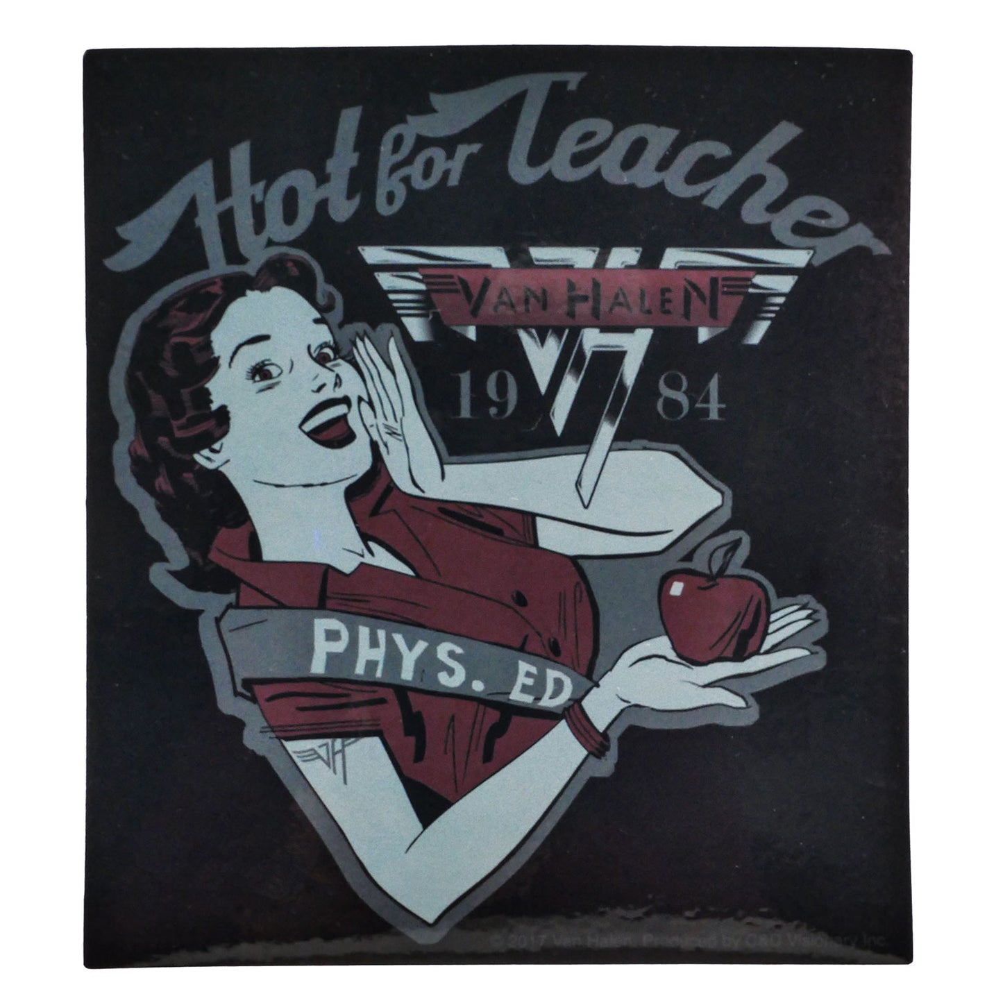 Van Halen Hot For Teacher Sticker Front