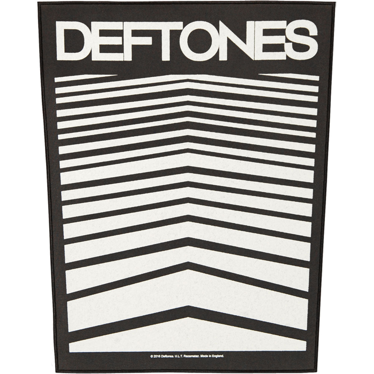 Deftones Abstract Lines Back Patch Front