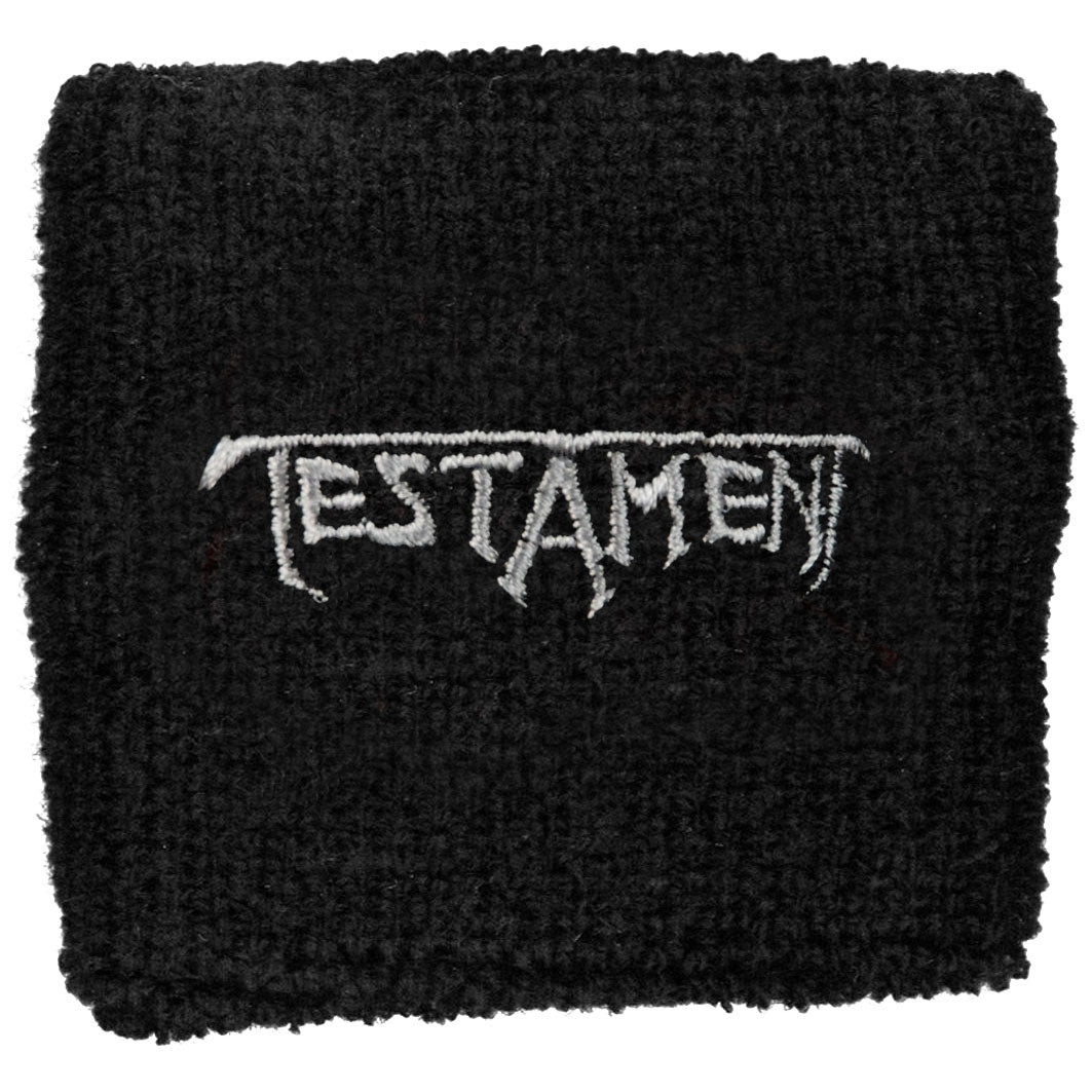 Testament Logo Athletic Wristband Front