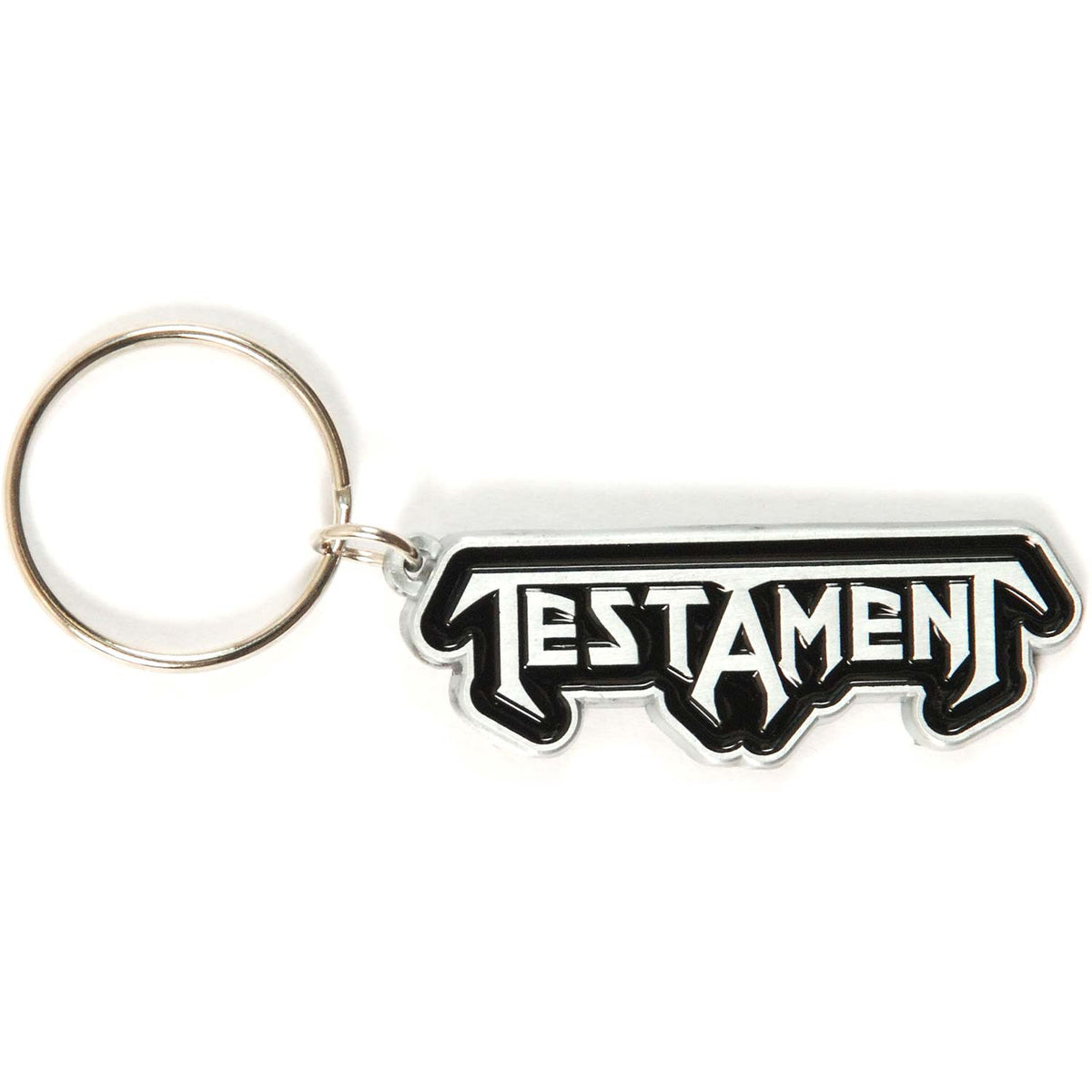 Testament Logo Metal Key Chain Front