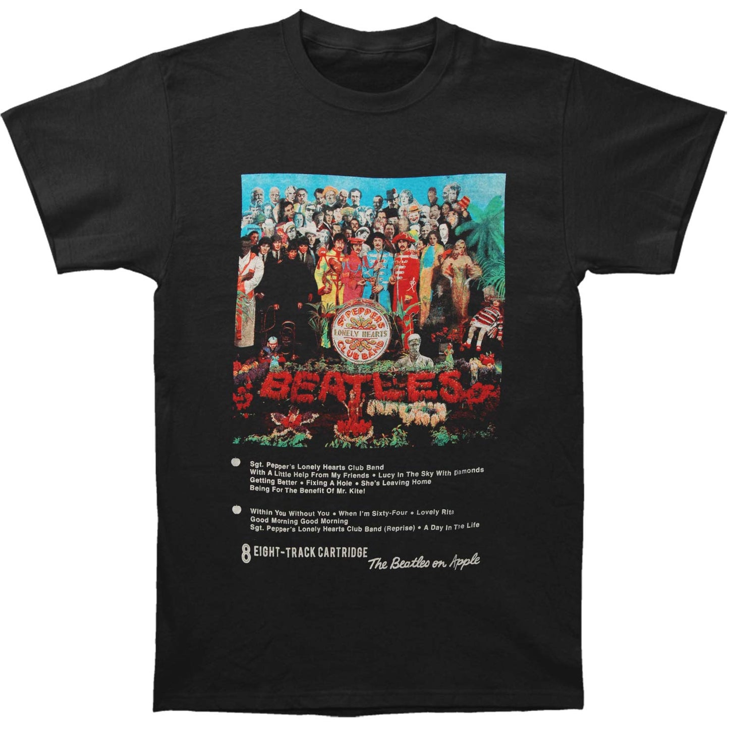 Beatles Sgt. Pepper 8 Track Slim Fit T-shirt Front