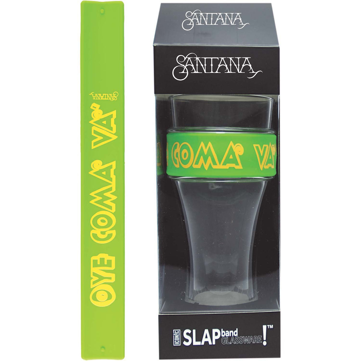 Santana Oye Como Va Pint Glass Front