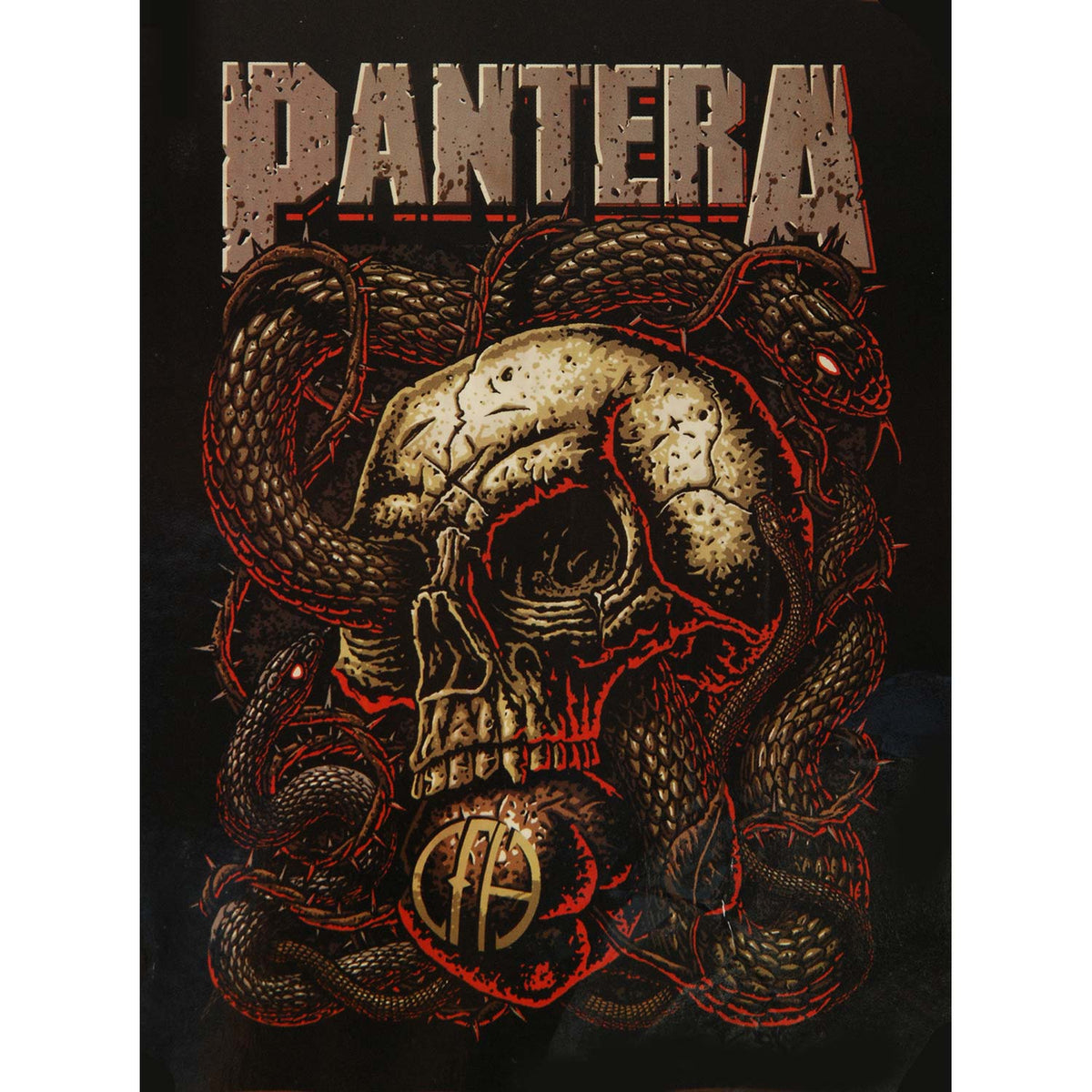Pantera Snakes Fleece Blanket Front