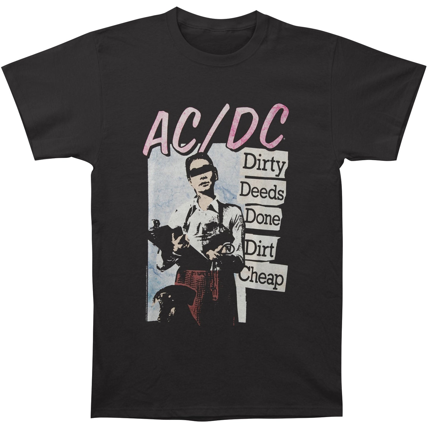 AC/DC Dirty Deeds Slim Fit T-shirt Front