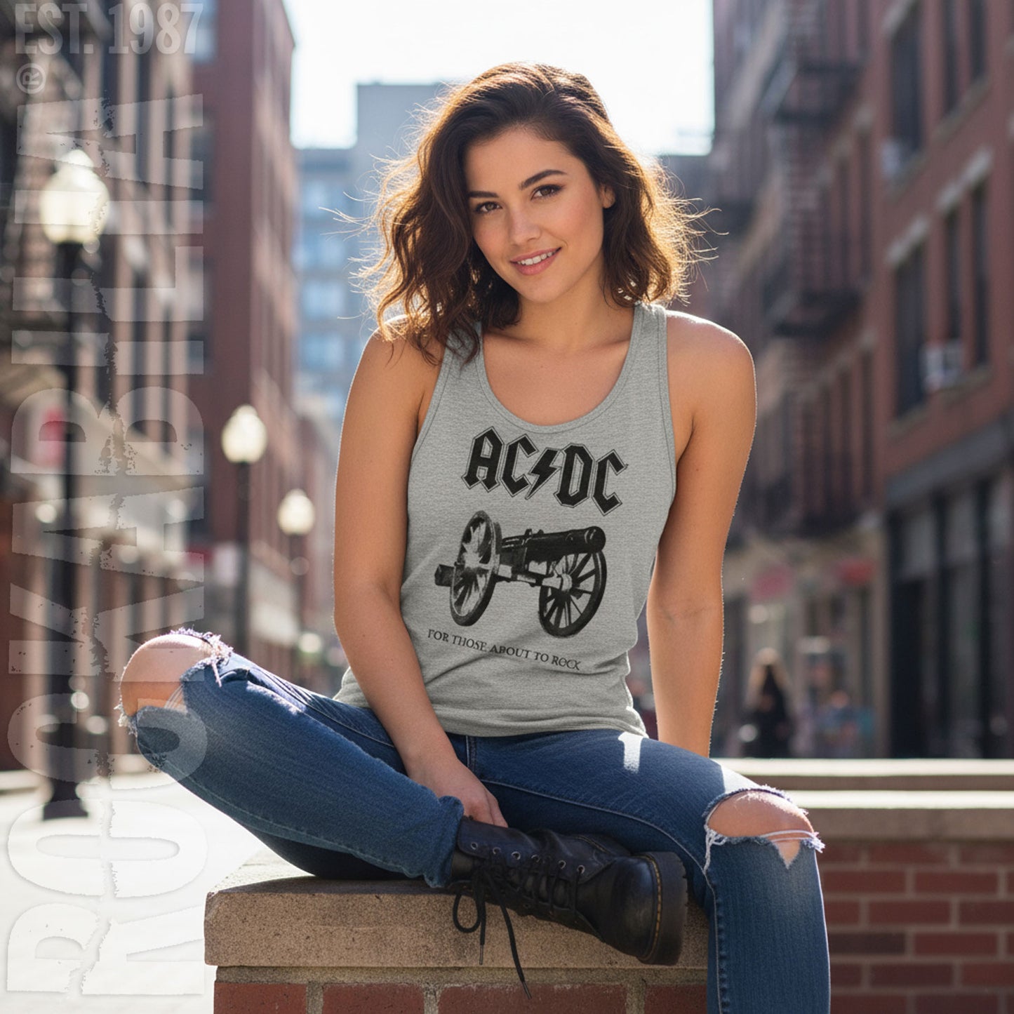 AC/DC Salute Womens Tank Alt 2