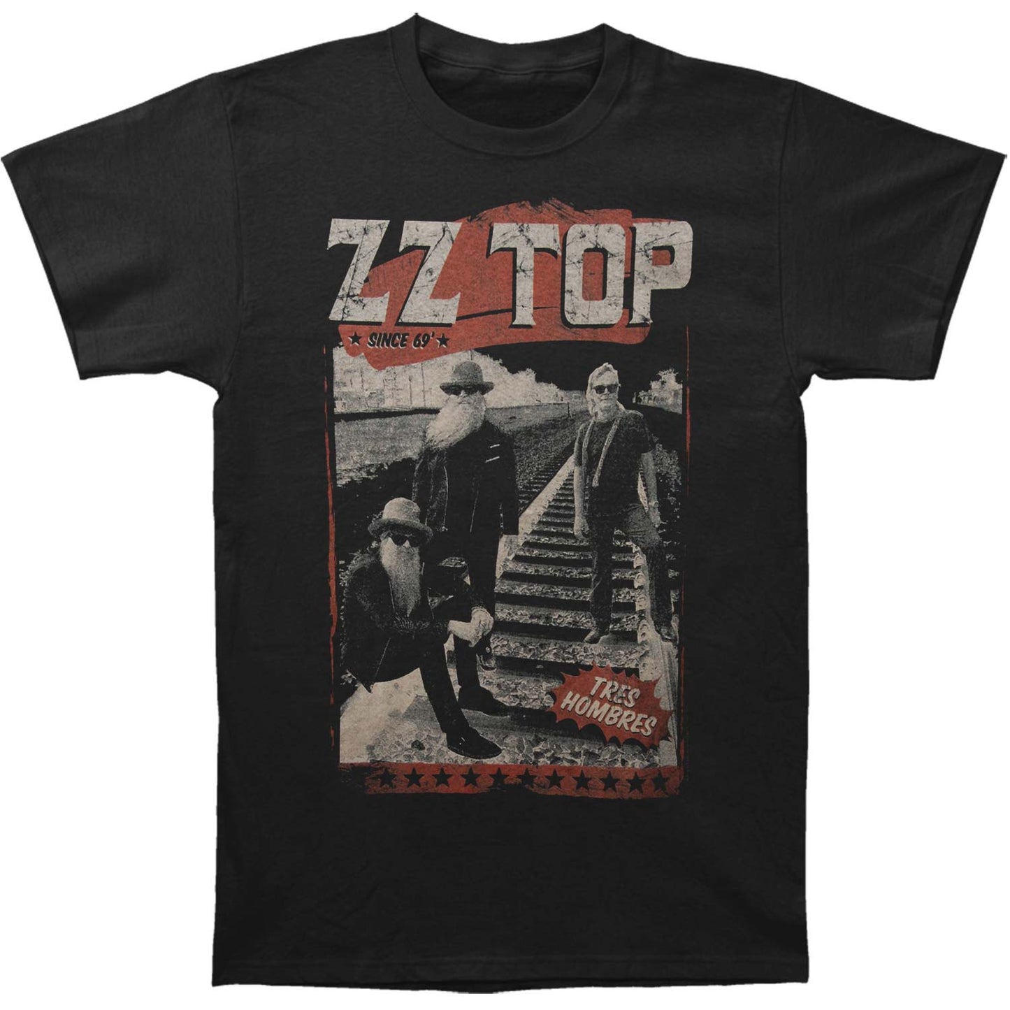 ZZ Top Railroad Slim Fit T-shirt Front