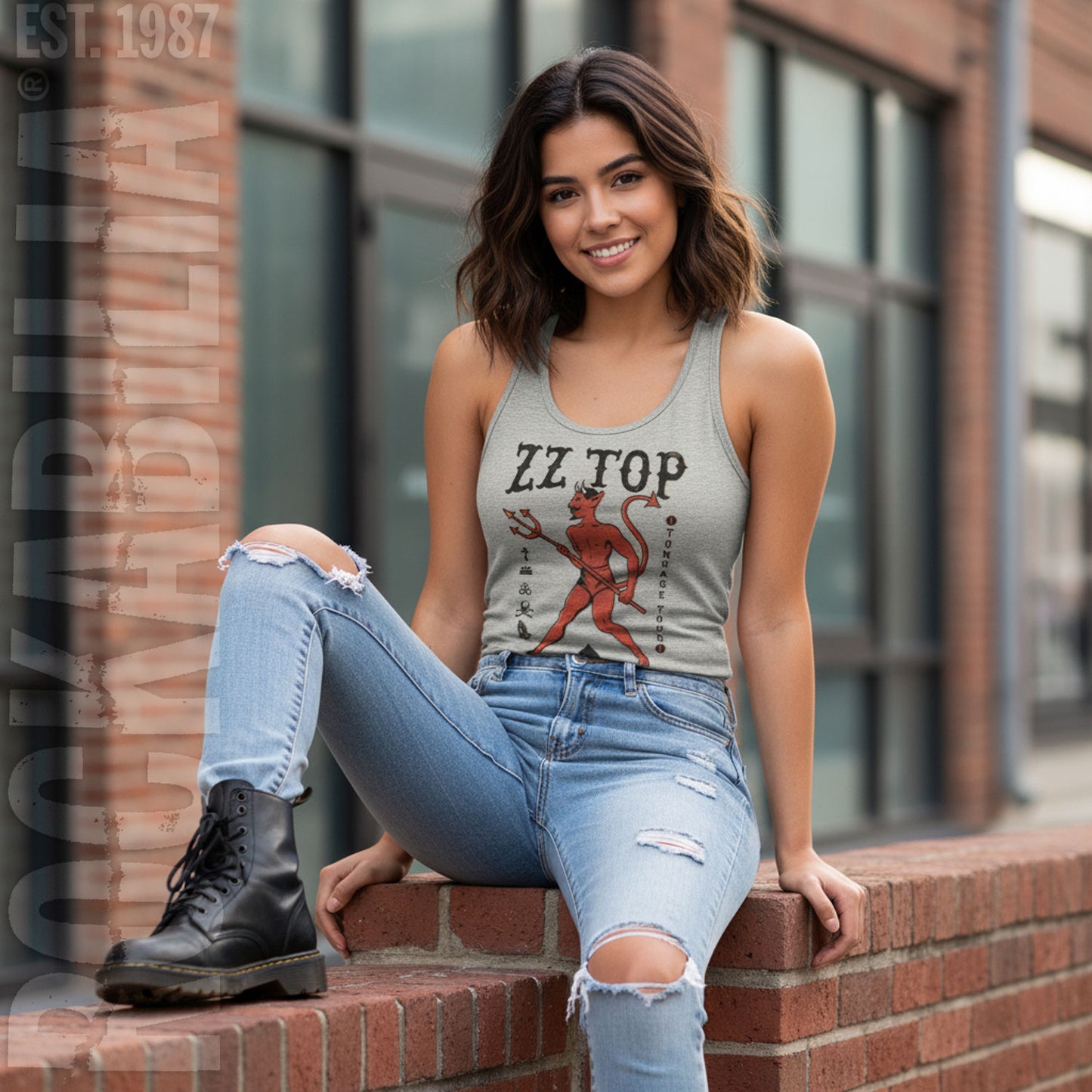 ZZ Top Devil Womens Tank Alt 2