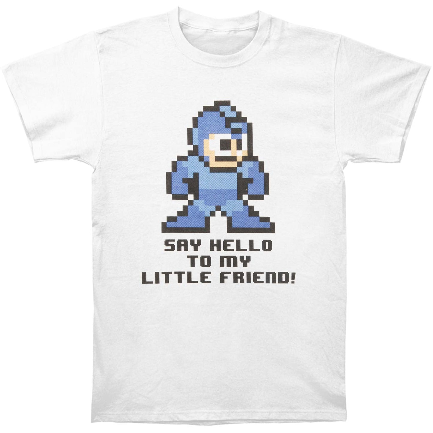 Mega Man Say Hello Slim Fit T-shirt Front