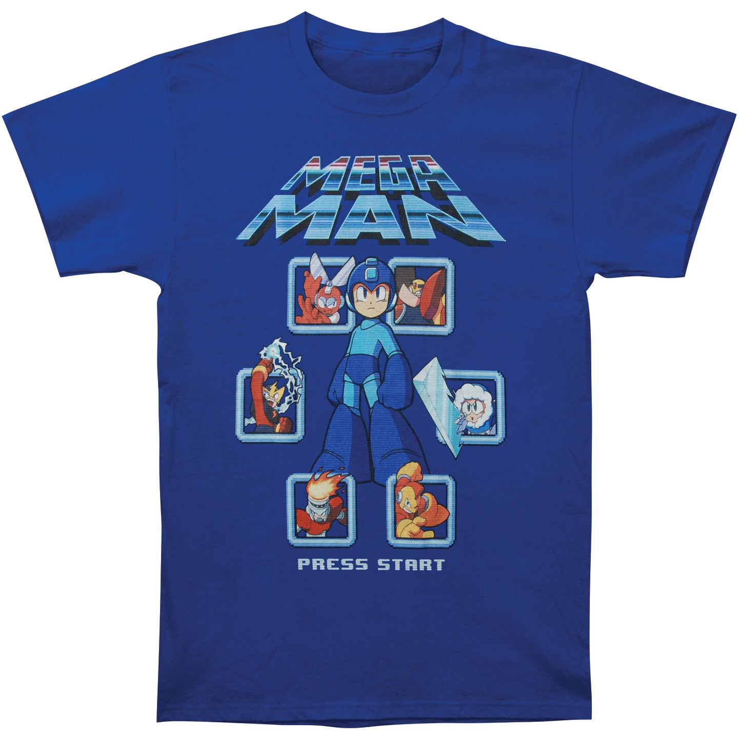 Mega Man Mega Villains Slim Fit T-shirt Front