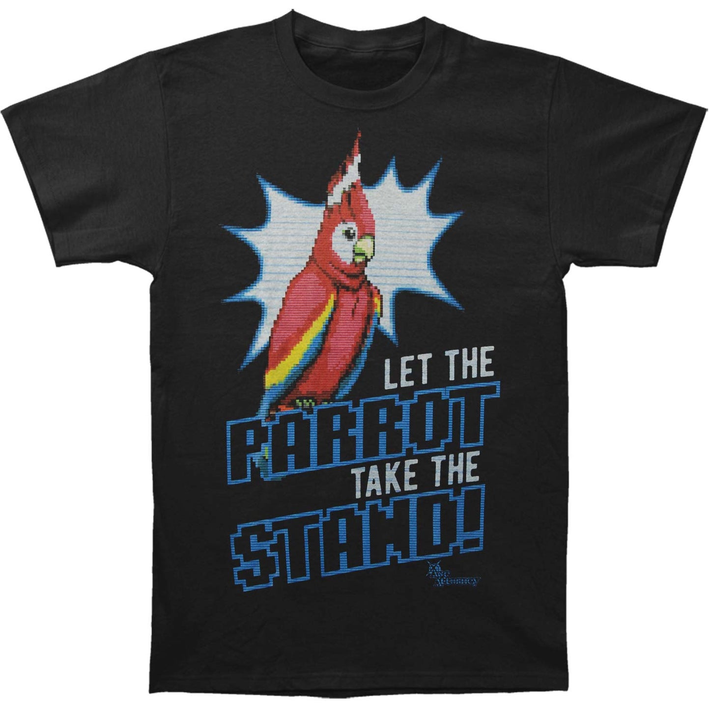 Ace Attorney Parrot Slim Fit T-shirt Front