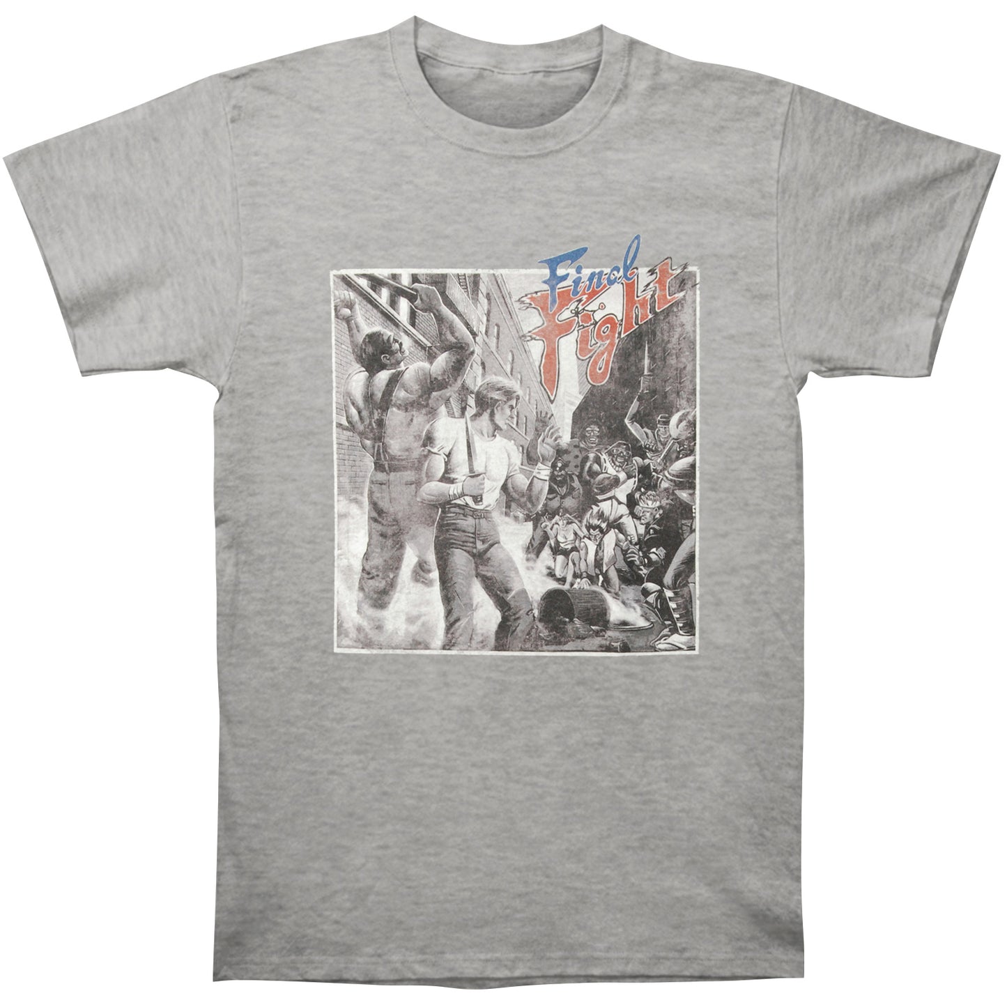 Final Fight (Video Game) Group Slim Fit T-shirt Front