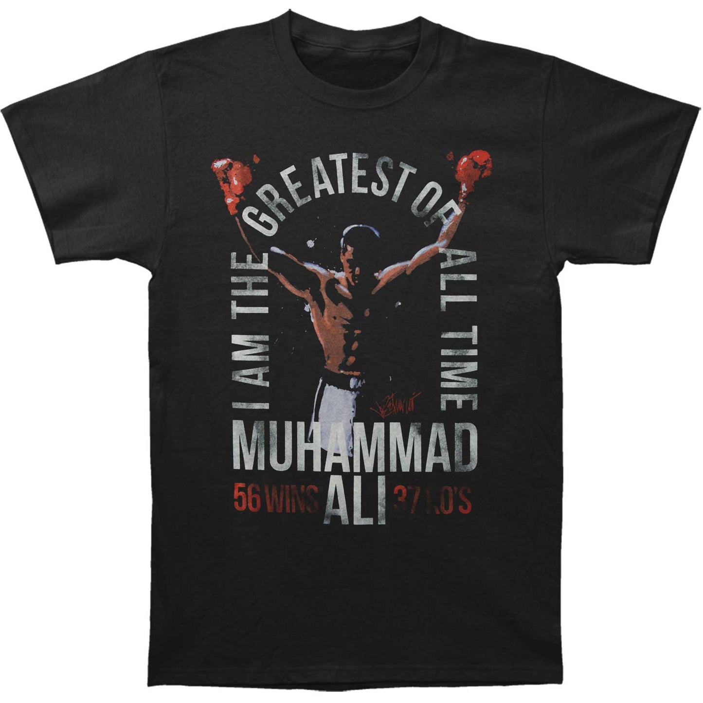 Muhammad Ali Greatest Slim Fit T-shirt Front