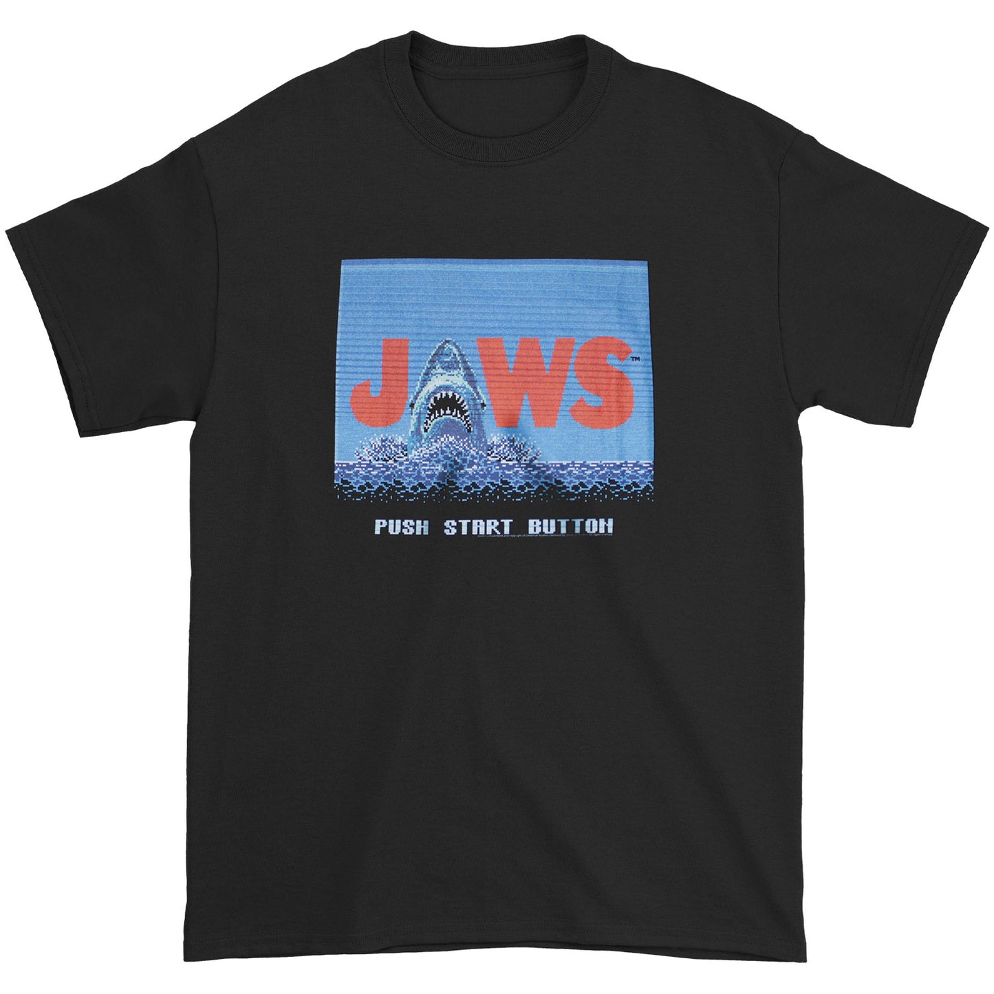 Jaws Video Game Slim Fit T-shirt Front