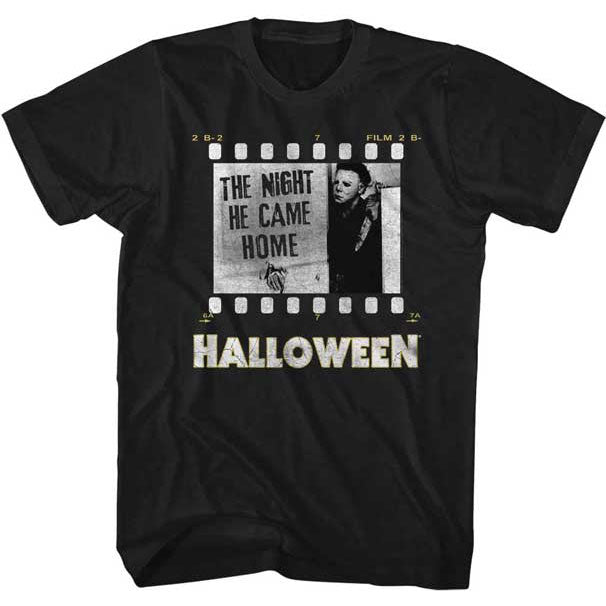 Halloween Film Strip Slim Fit T-shirt Front
