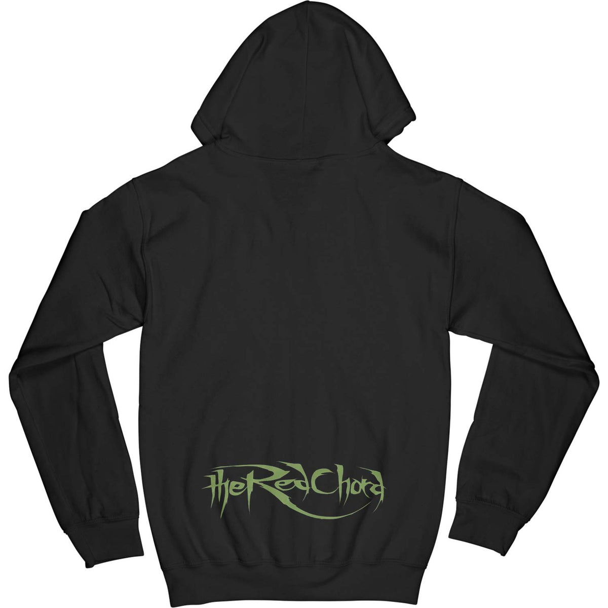 Red Chord Warrior Zippered Hooded Sweatshirt Back
