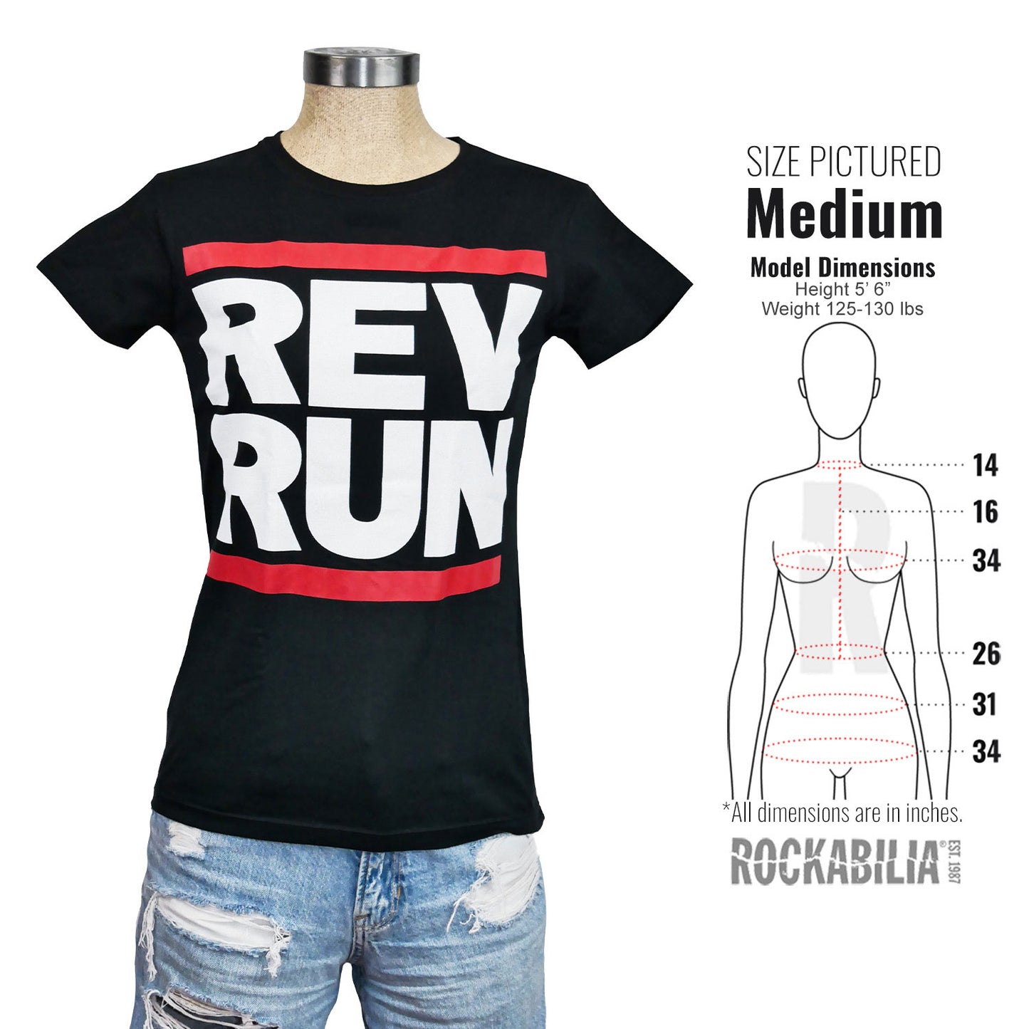 Run DMC Rev Run Logo Junior Top Alt 3