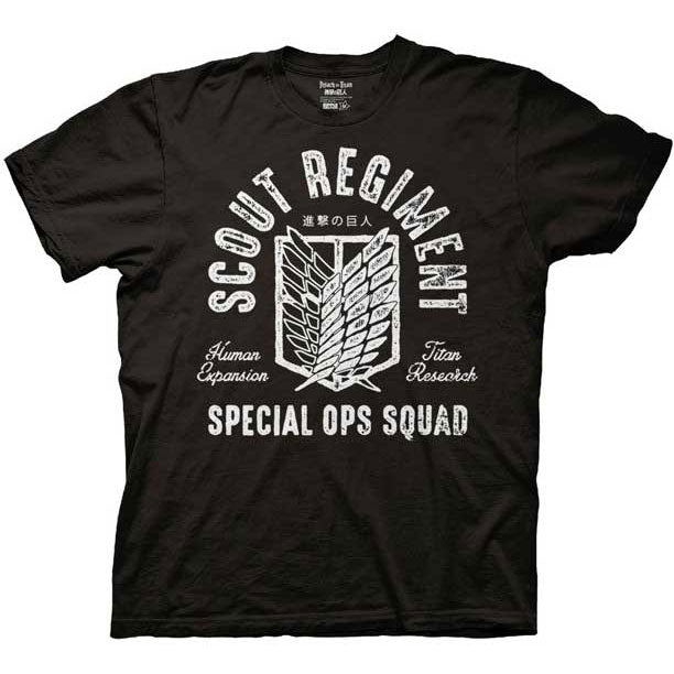 Attack On Titan Scout Regiment Slim Fit T-shirt Front