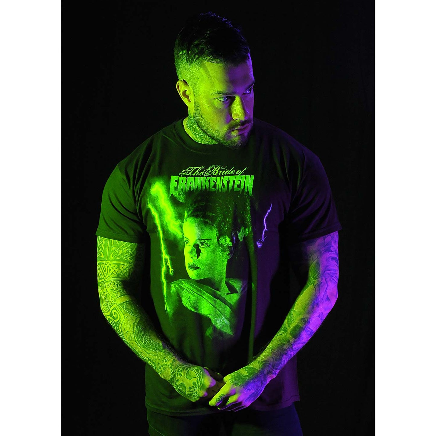 Bride Of Frankenstein Green Bride T-shirt Back