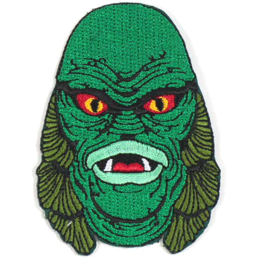 Creature From The Black Lagoon Creature Head Patch Embroidered Patch Front