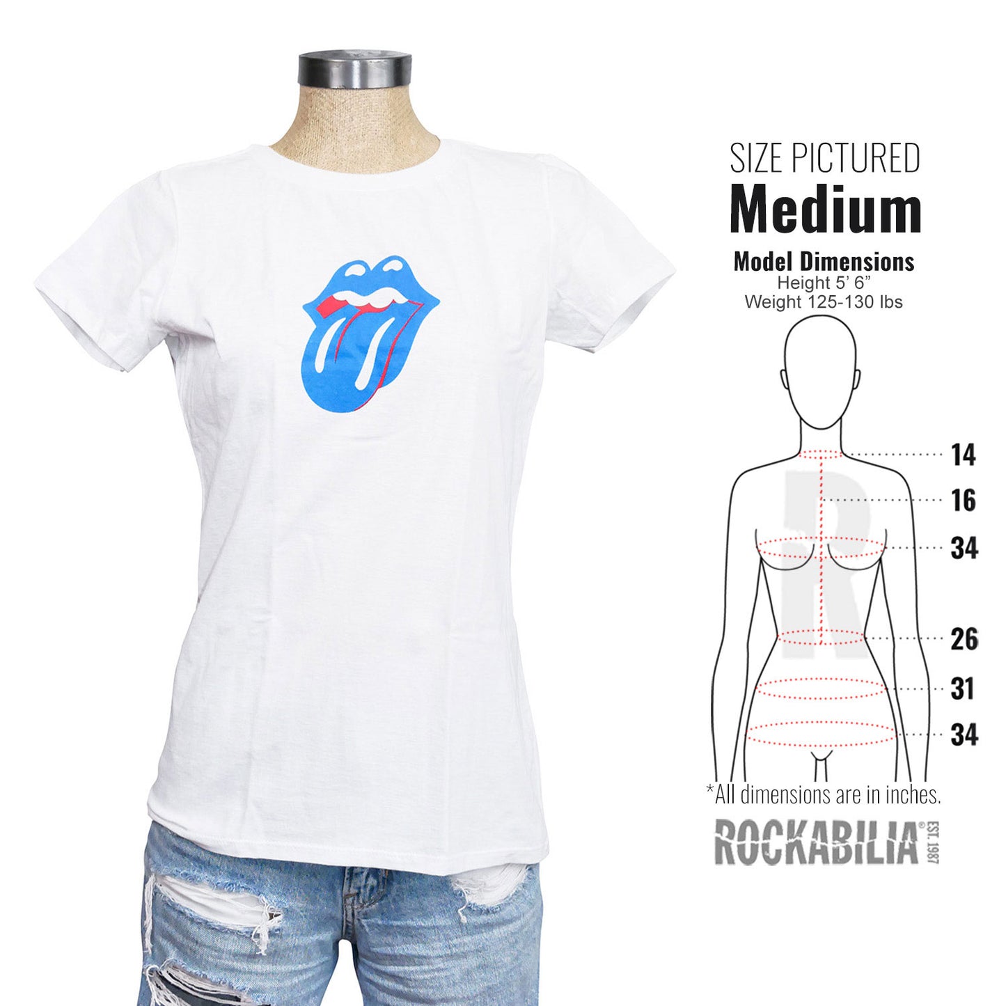 Rolling Stones Small Logo Jrs Junior Top Alt 3