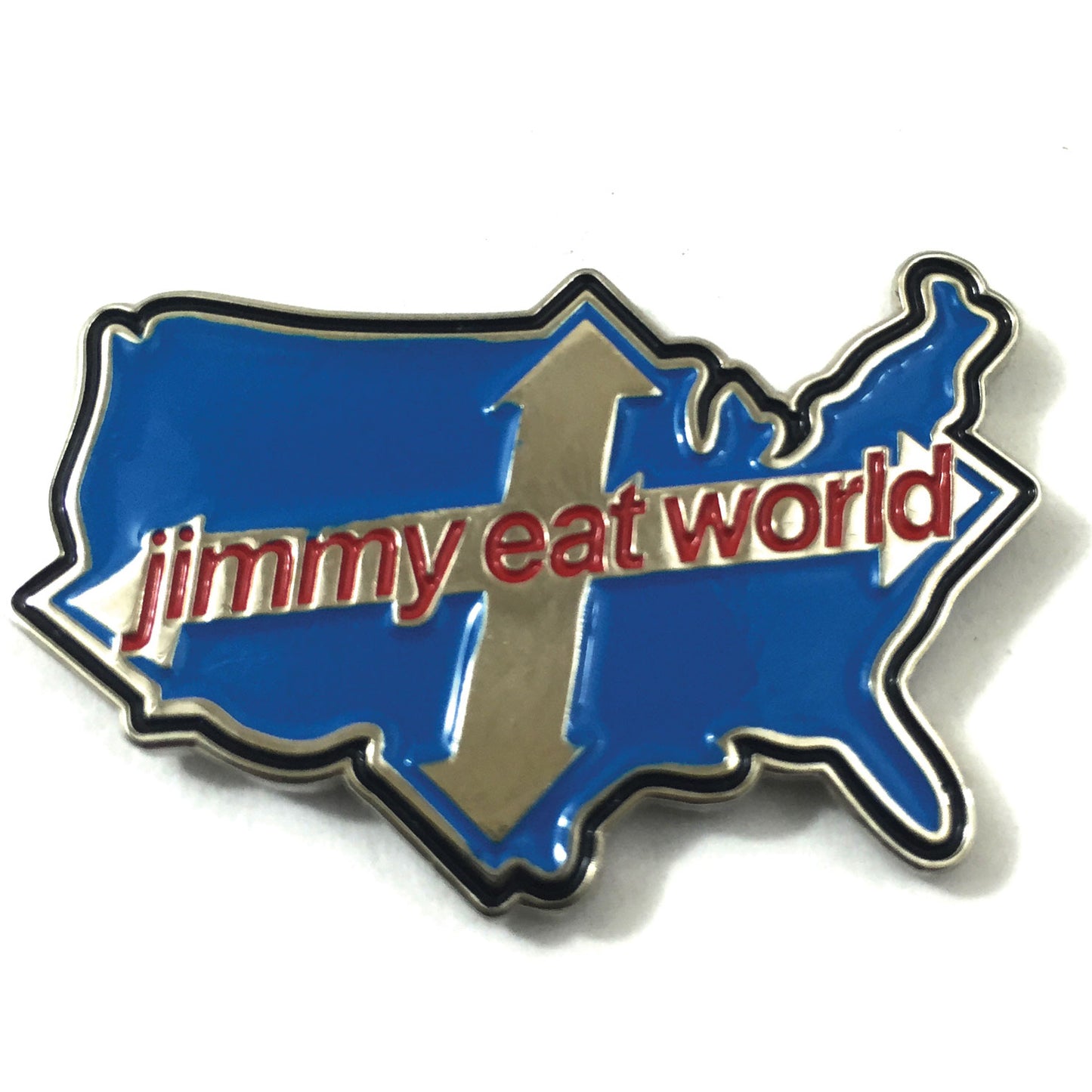 Jimmy Eat World Across America Enamel Pin Pewter Pin Badge