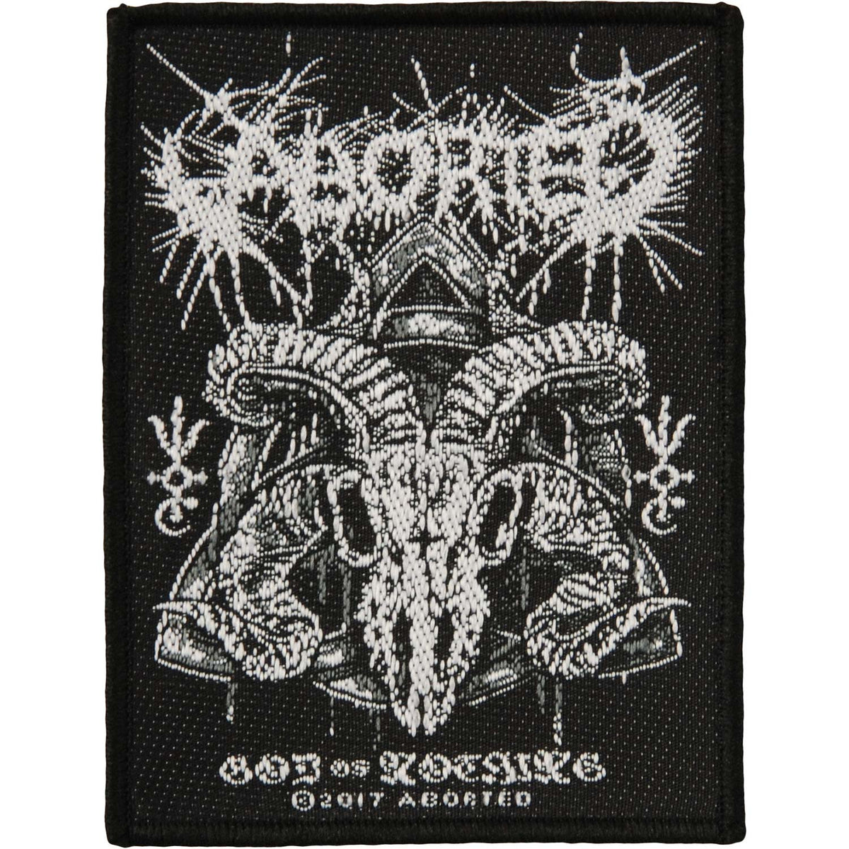 Aborted God Of Nothing Woven Patch Front