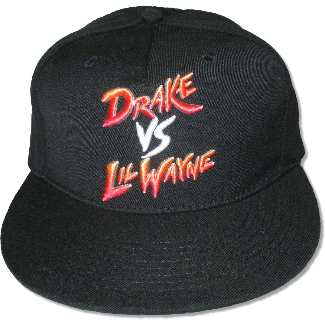 Drake Vs Little Wayne Gradient Logo Baseball Cap Front