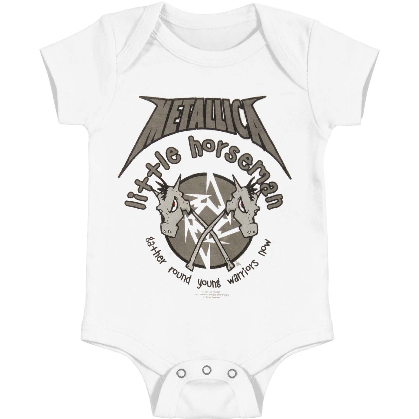 Metallica Little Horseman Bodysuit Front