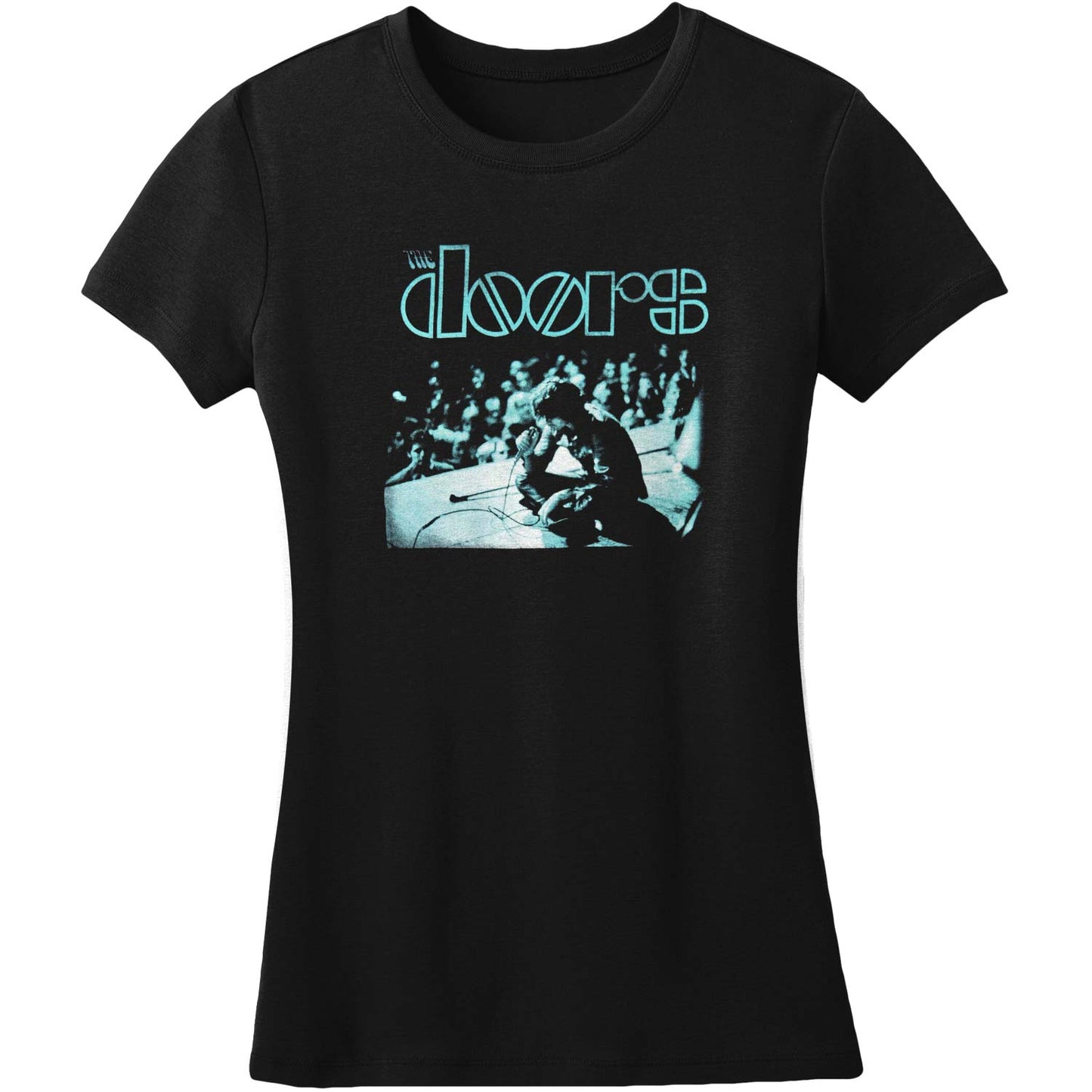 Doors Sitting On Stage (Raw Edge) Junior Top Front