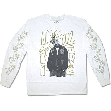Tupac Crown Long Sleeve Front