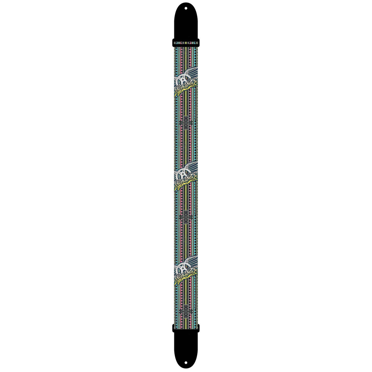 Aerosmith Stripes Guitar Strap Front